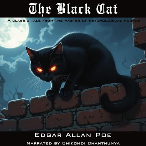 Audiobook cover art for The Black Cat by Edgar Allan Poe