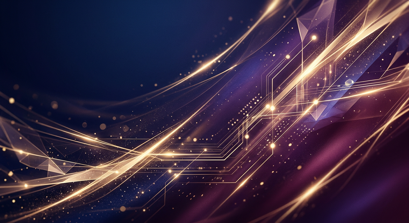 Abstract indigo gradient corporate visual